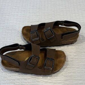 Gextop Kids Brown Sandals with Adjustable Straps